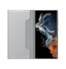 Чехол Samsung Smart LED View Cover для смартфону Galaxy S22 Ultra (S908) Light Gray