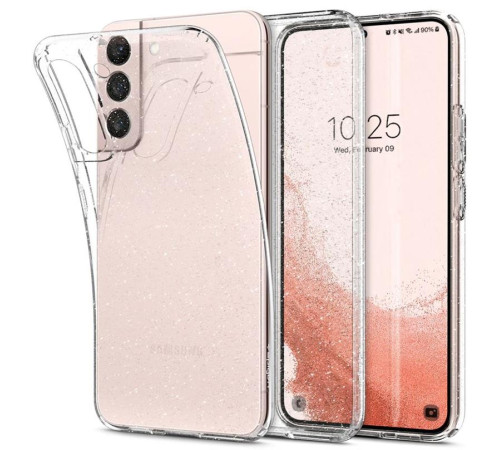 Чехол Spigen для Samsung Galaxy S22 Liquid Crystal Glitter, Crystal Quartz