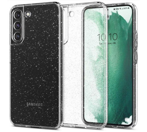 Чехол Spigen для Samsung Galaxy S22+ Liquid Crystal Glitter, Crystal Quartz