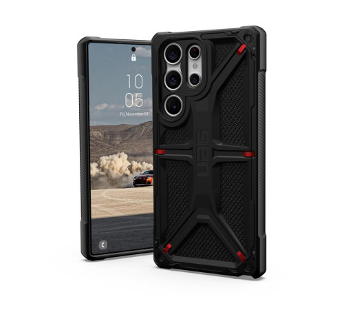 Чехол UAG для Samsung Galaxy S23 Ultra Monarch, Kevlar Black