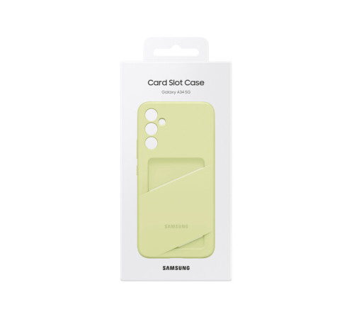 Чехол Samsung Card Slot Case для смартфона Galaxy A34 (A346) Lime