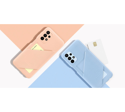 Чехол Samsung Card Slot Cover для смартфону Galaxy A23 (A235) Peach