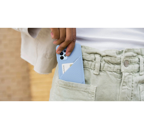Чехол Samsung Card Slot Cover для смартфону Galaxy A23 (A235) Peach