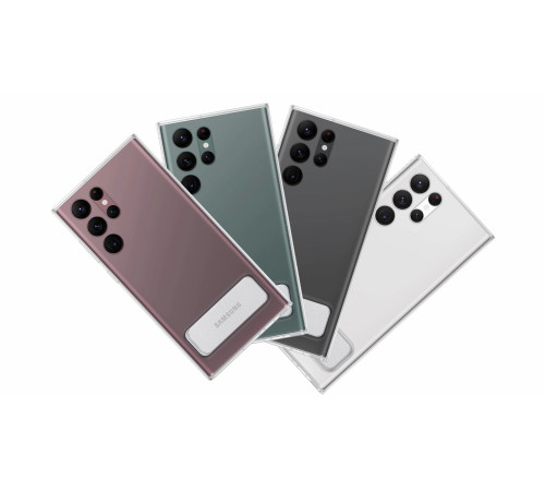 Чехол Samsung Clear Standing Cover для смартфону Galaxy S22 Ultra (S908) Transparency