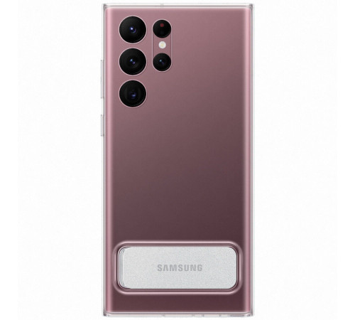 Чехол Samsung Clear Standing Cover для смартфону Galaxy S22 Ultra (S908) Transparency
