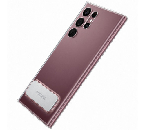 Чехол Samsung Clear Standing Cover для смартфону Galaxy S22 Ultra (S908) Transparency