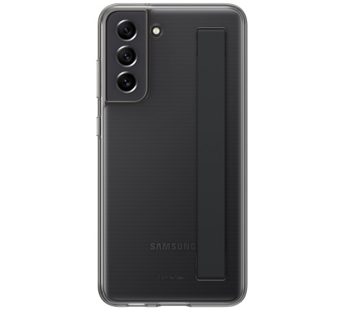 Чехол Samsung Clear Strap Cover для смартфону Galaxy S21 FE (G990) Dark Gray