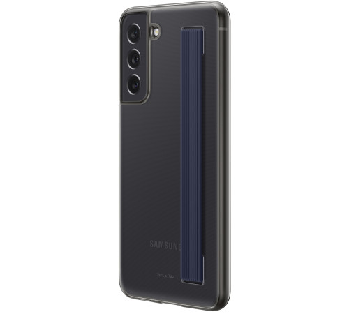 Чехол Samsung Clear Strap Cover для смартфону Galaxy S21 FE (G990) Dark Gray