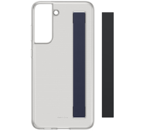 Чехол Samsung Clear Strap Cover для смартфону Galaxy S21 FE (G990) Dark Gray