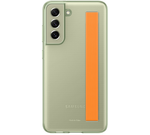 Чехол Samsung Clear Strap Cover для смартфону Galaxy S21 FE (G990) Olive Green