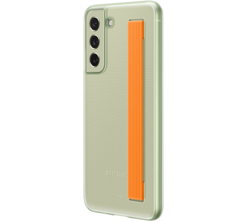 Чехол Samsung Clear Strap Cover для смартфону Galaxy S21 FE (G990) Olive Green