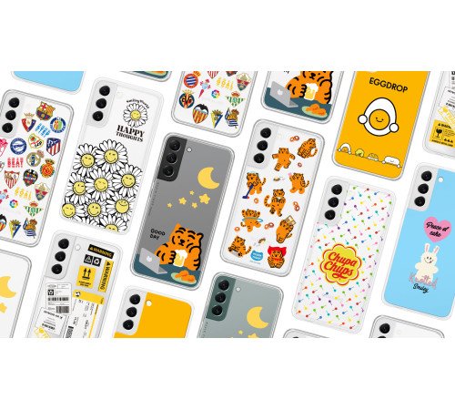 Чохол Samsung Frame Cover для смартфону Galaxy S22+ (S906) White