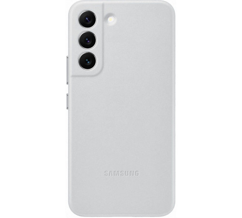 Чехол Samsung Leather Cover для смартфону Galaxy S22 (S901) Light Gray