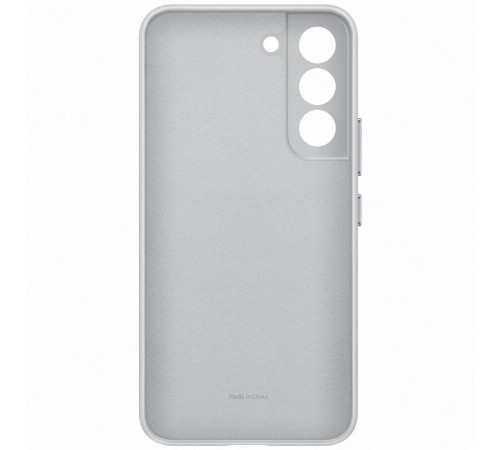 Чехол Samsung Leather Cover для смартфону Galaxy S22 (S901) Light Gray