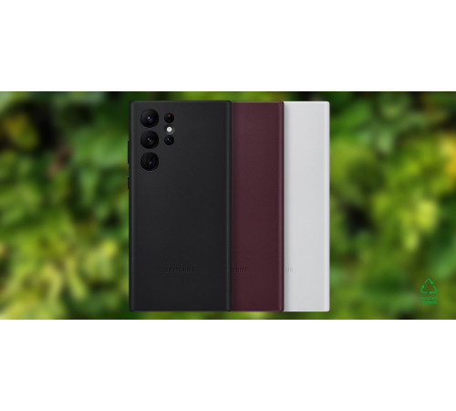 Чехол Samsung Leather Cover для смартфону Galaxy S22 Ultra (S908) Black