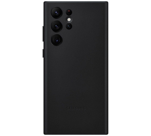 Чехол Samsung Leather Cover для смартфону Galaxy S22 Ultra (S908) Black