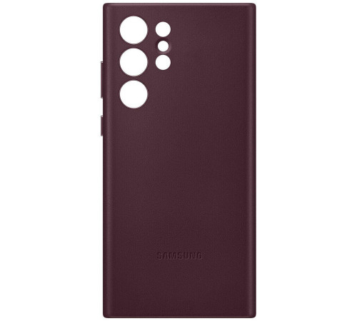 Чехол Samsung Leather Cover для смартфону Galaxy S22 Ultra (S908) Burgundy