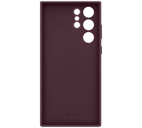 Чехол Samsung Leather Cover для смартфону Galaxy S22 Ultra (S908) Burgundy