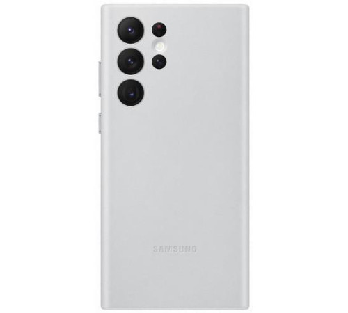 Чехол Samsung Leather Cover для смартфону Galaxy S22 Ultra (S908) Light Gray