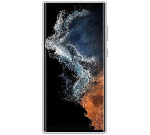 Чехол Samsung Leather Cover для смартфону Galaxy S22 Ultra (S908) Light Gray