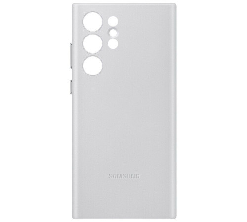 Чехол Samsung Leather Cover для смартфону Galaxy S22 Ultra (S908) Light Gray