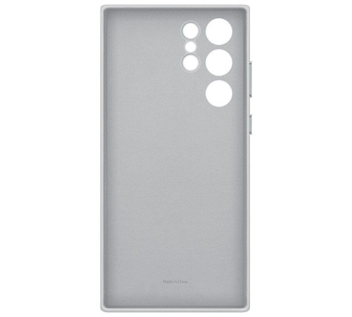Чехол Samsung Leather Cover для смартфону Galaxy S22 Ultra (S908) Light Gray