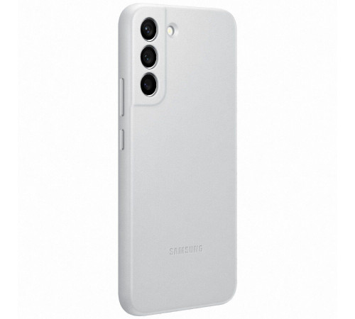 Чехол Samsung Leather Cover для смартфону Galaxy S22+ (S906) Light Gray
