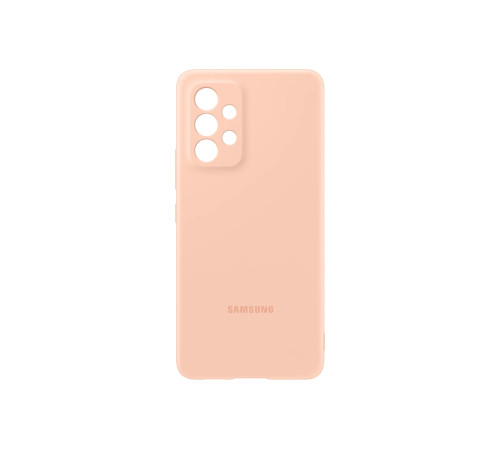 Чехол Samsung Silicone Cover для смартфону Galaxy A53 (A536) Peach