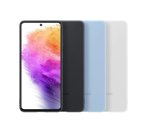 Чехол Samsung Silicone Cover для смартфону Galaxy A73 (A736) Artic Blue