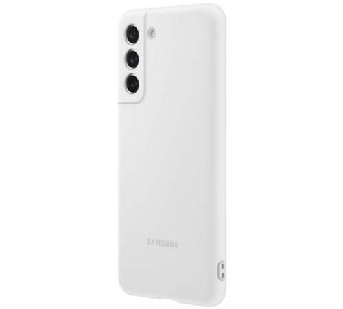 Чехол Samsung Silicone Cover для смартфону Galaxy S21 FE (G990) White