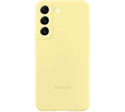 Чехол Samsung Silicone Cover для смартфону Galaxy S22 (S901) Butter Yellow