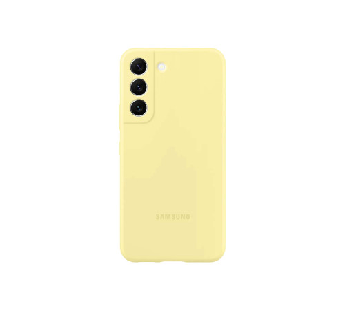 Чехол Samsung Silicone Cover для смартфону Galaxy S22 (S901) Butter Yellow