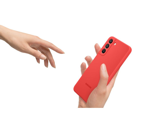 Чехол Samsung Silicone Cover для смартфону Galaxy S22 (S901) Glow Red