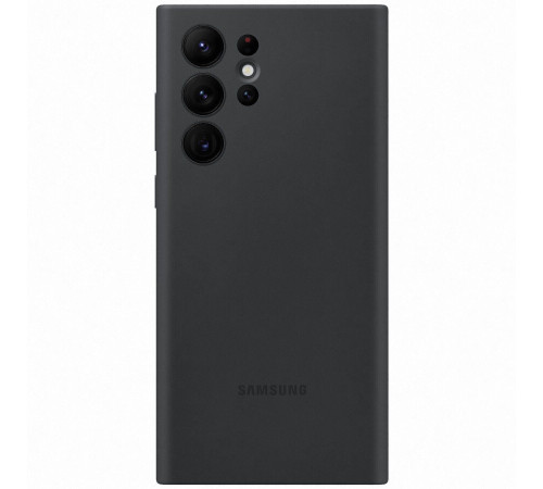 Чехол Samsung Silicone Cover для смартфону Galaxy S22 Ultra (S908) Black