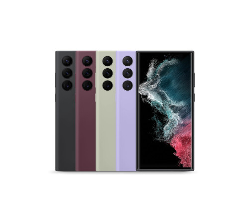 Чехол Samsung Silicone Cover для смартфону Galaxy S22 Ultra (S908) Fresh Lavender
