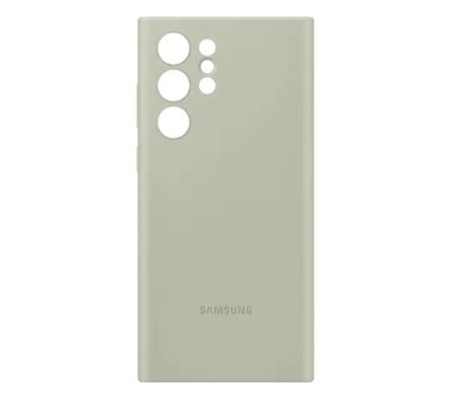 Чехол Samsung Silicone Cover для смартфону Galaxy S22 Ultra (S908) Olive Green