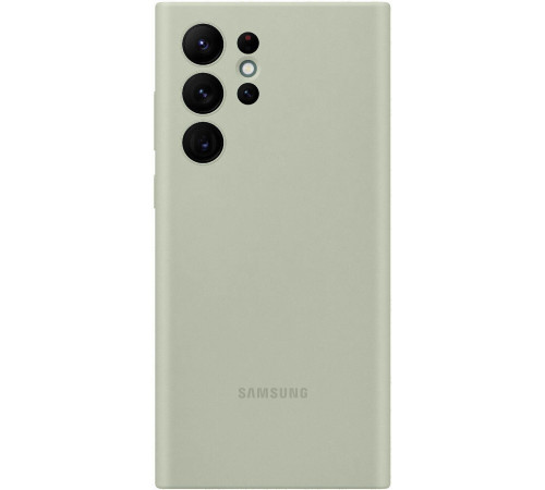 Чехол Samsung Silicone Cover для смартфону Galaxy S22 Ultra (S908) Olive Green