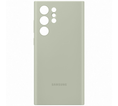 Чехол Samsung Silicone Cover для смартфону Galaxy S22 Ultra (S908) Olive Green