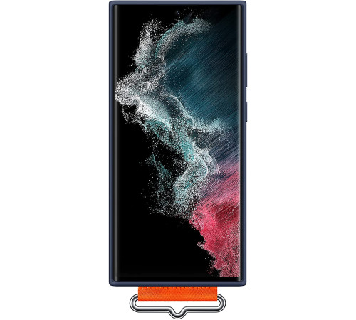 Чехол Samsung Silicone with Strap Cover для смартфону Galaxy S22 (S901) Navy