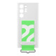 Чехол Samsung Silicone with Strap Cover для смартфону Galaxy S22 Ultra (S908) White