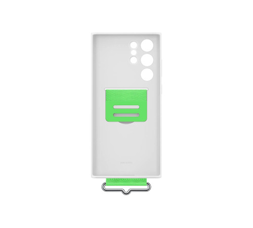 Чехол Samsung Silicone with Strap Cover для смартфону Galaxy S22 Ultra (S908) White