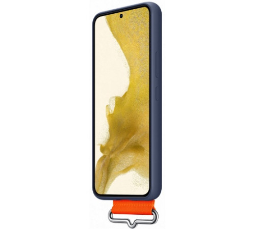 Чехол Samsung Silicone with Strap Cover для смартфону Galaxy S22+ (S906) Navy
