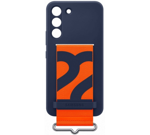 Чехол Samsung Silicone with Strap Cover для смартфону Galaxy S22+ (S906) Navy