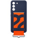 Чехол Samsung Silicone with Strap Cover для смартфону Galaxy S22+ (S906) Navy