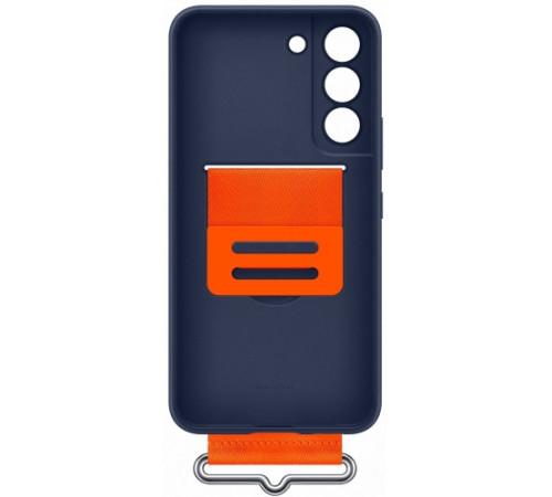 Чехол Samsung Silicone with Strap Cover для смартфону Galaxy S22+ (S906) Navy