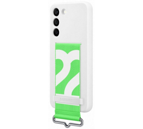 Чехол Samsung Silicone with Strap Cover для смартфону Galaxy S22+ (S906) White