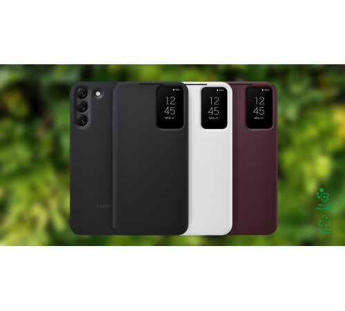 Чехол Samsung Smart Clear View Cover для смартфону Galaxy S22 (S901) Burgundy