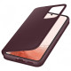 Чехол Samsung Smart Clear View Cover для смартфону Galaxy S22 (S901) Burgundy