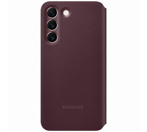 Чехол Samsung Smart Clear View Cover для смартфону Galaxy S22 (S901) Burgundy