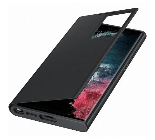 Чехол Samsung Smart Clear View Cover для смартфону Galaxy S22 Ultra (S908) Black